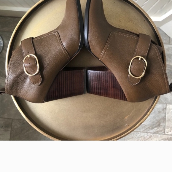 Cole Haan Tan Leather Heeled Boots - Picture 5 of 6